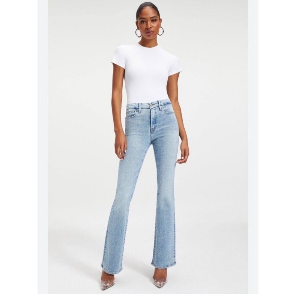 Good American High Rise Boot Cut Jean